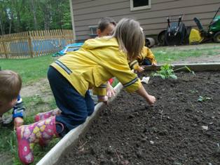 4 Seasons Preschool Garden Planting