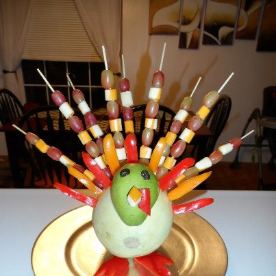 Fruit Turkey Created by The Playroom Early Child Care Center